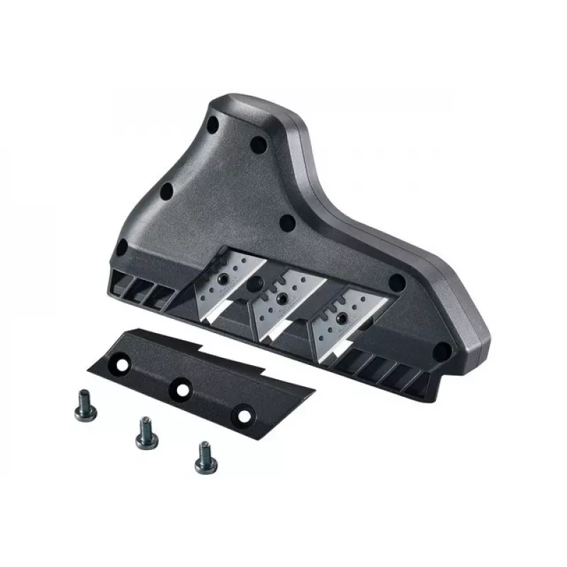 Plaina Wolfcraft plaina tripla de arestas 4009000 — grafite, lâminas trapezoidais, adequada para placas de gesso cartonado