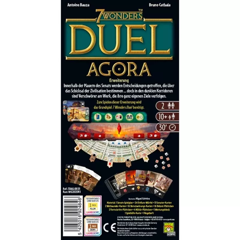 7 Wonders Duel - Agora, expansão de jogo de tabuleiro
