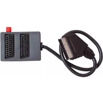 Adaptador divisor SCART de 2 vias ShiverPeaks 94055 — distribuidor passivo de sinal de vídeo/áudio