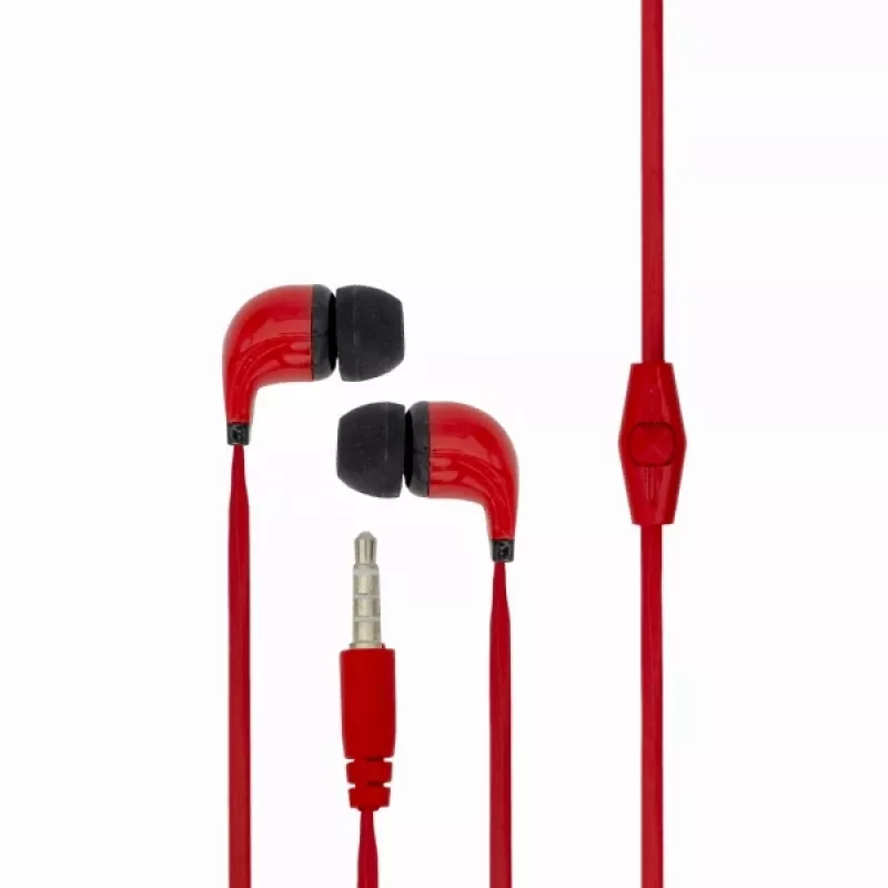 Auscultadores estéreo Sbox com microfone EP-038 Vermelho
