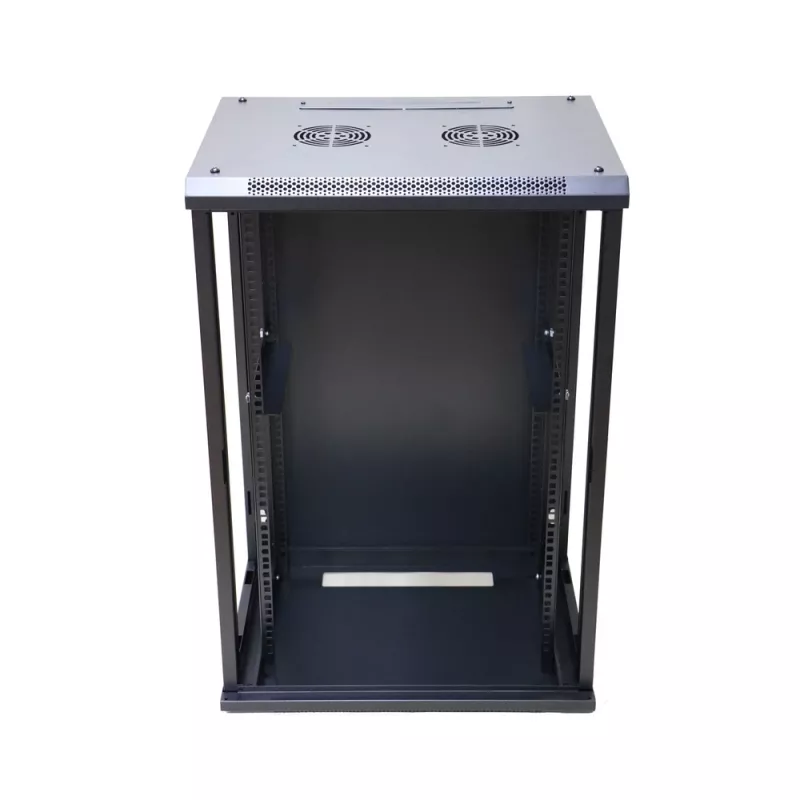 Rack de parede Extralink armário rack 18U 600x600 preto fechadura com chave