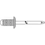 Rebite cego GESIPA PG Al/A2 3,2x8 mm RAL9005 preto, embalagem de 1000
