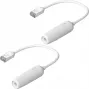 Cabo de rede Ubiquiti UACC-Cable-Extender-C6A RJ-45 Cat6a 0,185 m branco