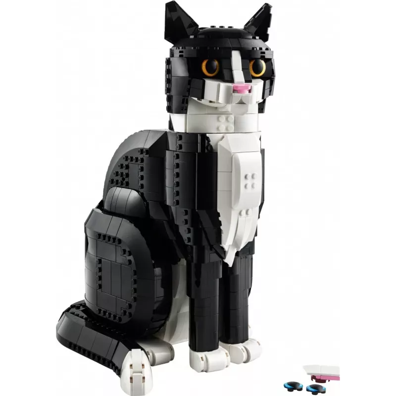 Conjunto LEGO Ideas 21349 Gato Tuxedo — modelo de tijolos colecionável, peça de exposição
