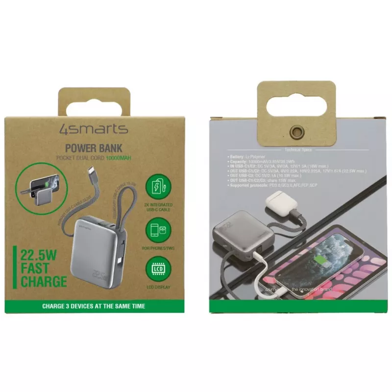 Powerbank portátil 4smarts 541625 10000 mAh