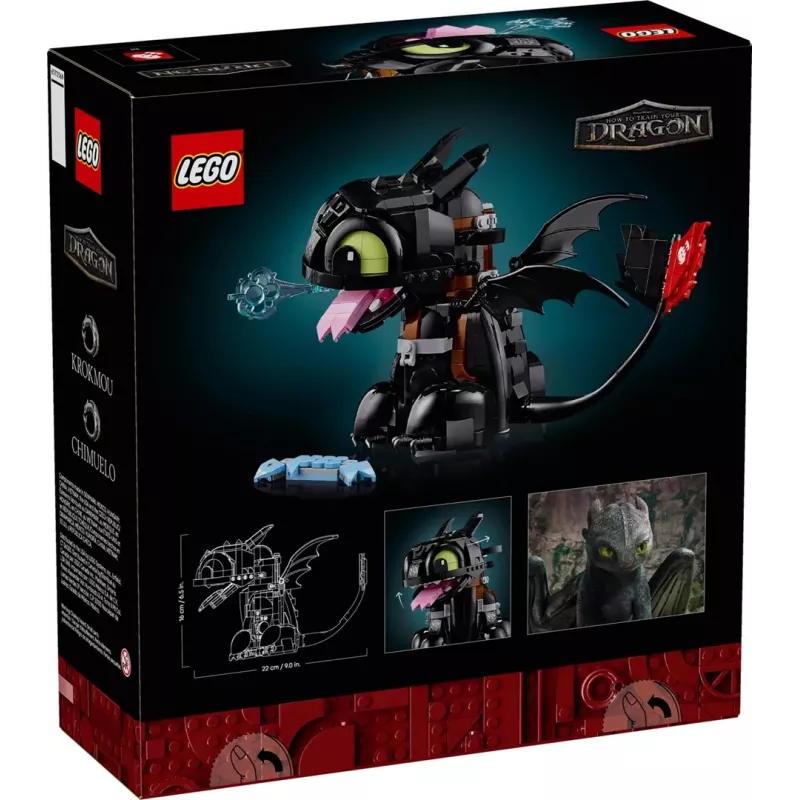 LEGO ICONS 10375 Como Treinar o Teu Dragão: Banguela