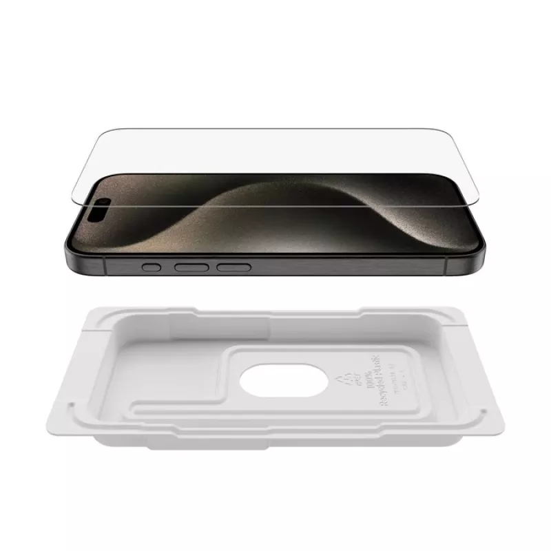 Película de proteção de ecrã Belkin ScreenForce iPhone 15 Pro vidro temperado