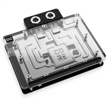 Backplate Alphacool 10260 alumínio cromado cobre preto 154 mm