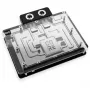 Backplate Alphacool 10260 alumínio cromado cobre preto 154 mm