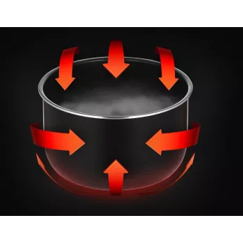 Panela de pressão elétrica rápida Xiaomi 4,8 L – 1000 W, branca, tacho removível, visor