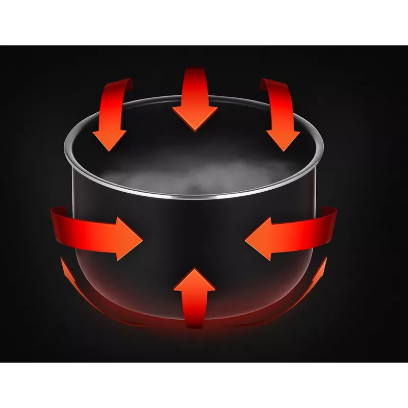 Panela de pressão elétrica rápida Xiaomi 4,8 L – 1000 W, branca, tacho removível, visor
