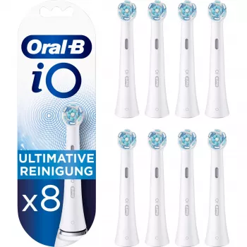 Cabeça de escova de dentes Oral-B iO Ultimate Clean, pack de 8 cabeças de substituição