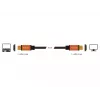 DeLOCK - cabo HDMI - HDMI (M) para HDMI (M) - 50 cm - isolamento triplo - preto, dourado - suporte 8K