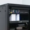 Qoltec 54509 prateleira deslizante de aço para rack, 600x600, preto