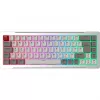 Raijintek MGA-68 teclado gaming, switches Hejin Magnetic Yellow, disposição DE, prateado