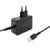 Qoltec 51035 adaptador de alimentação para Lenovo 45 W, 20 V 2,25 A, Slim tip+pin, para interior, preto