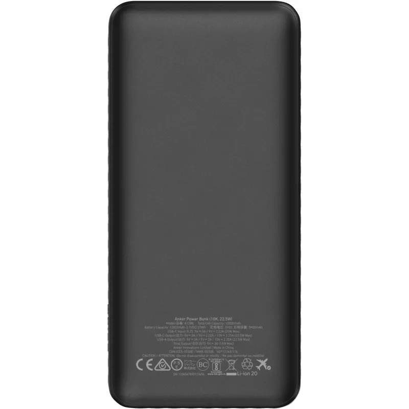 Anker Innovations Power Bank 10.000 mAh 22,5 W Preto (A1388G11)