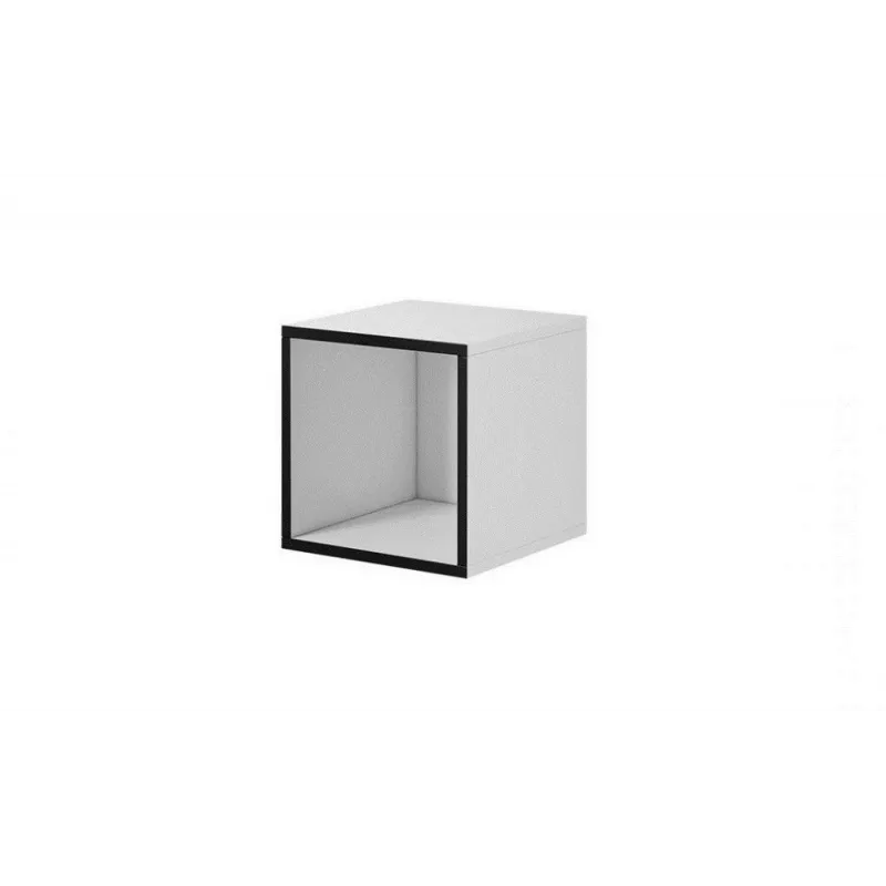 Conjunto de móveis de sala Cama ROCO 8 (2xRO3 + 4xRO6) branco/preto/branco