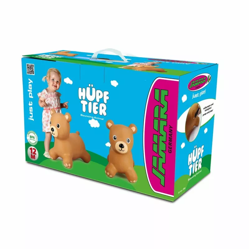 Brinquedo insuflável Jamara 466001 castanho animal para 1 ano
