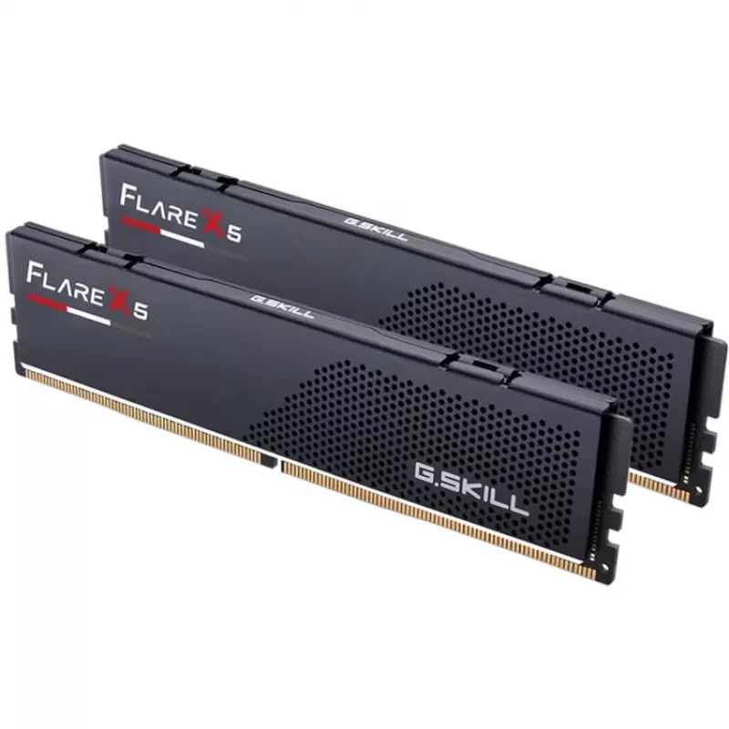 G.Skill Flare X5 F5-5200J4040A32GX2-FX5, 64 GB, 2 x 32 GB, DDR5, 288 pinos DIMM - G.Skill Flare X5 F5-5200J4040A32GX2-FX5. Componente para: PC