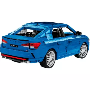 Blocos de construção Cobi Skoda Octavia RS modelo (2405 peças), a partir dos 10 anos, preto/azul