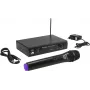 Sistema de microfone sem fios Omnitronic VHF-101, VHF 200,10 MHz