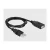 Cabo série DeLOCK 66280 USB Type-A DB-9 0,8 m preto
