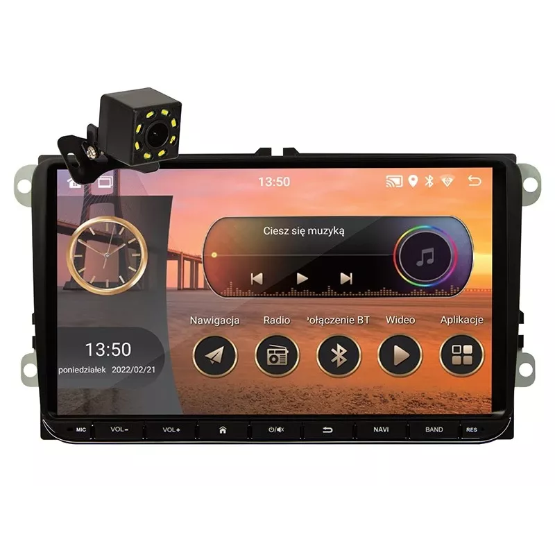 Autorrádio BLOW CP02 2DIN ecrã tátil de 9 polegadas Android GPS, unidade multimédia double-DIN