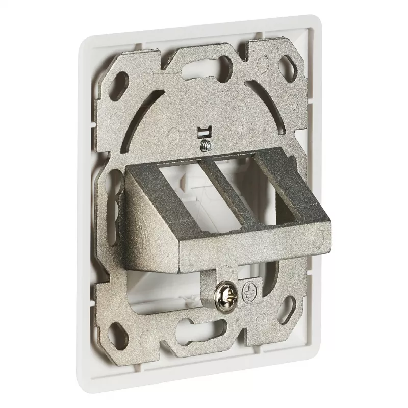 EFB-Elektronik Tomada de rede dupla para keystones, branco, RAL 9003 sem keystone Fabricante: EFB Elektronik (EC020400001)