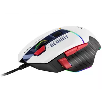 Rato gaming A4Tech Bloody W95Max USB – para destros, branco, 12000 DPI, 1 ms, 250 ips, 125/2000 Hz