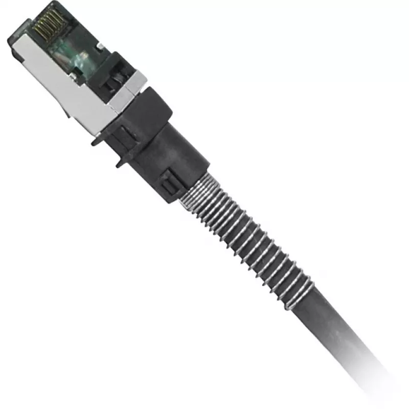 Cabo de rede PatchSee PCI6 FTP preto Cat6a 3,1m