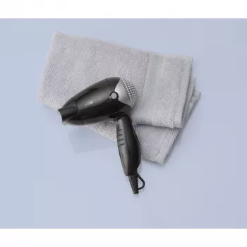 HT 3393, secador de cabelo preto/prateado
