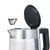 Severin WK 3468 chaleira elétrica 1 L 2200 W preto, aço inoxidável, transparente