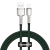 Cabo USB-A para Lightning Baseus 1 m, verde