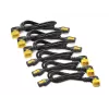 Conjunto de cabos de alimentação APC (6 unid.), bloqueáveis, C13 para C14 (ângulo de 90°), 1,2 m