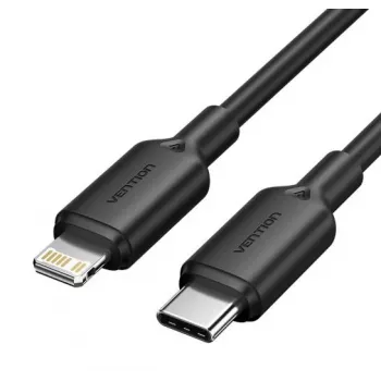 Cabo USB-C para LIGHTNING/2M preto Lakbh Vention