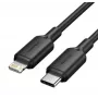 Cabo USB-C para LIGHTNING/2M preto Lakbh Vention