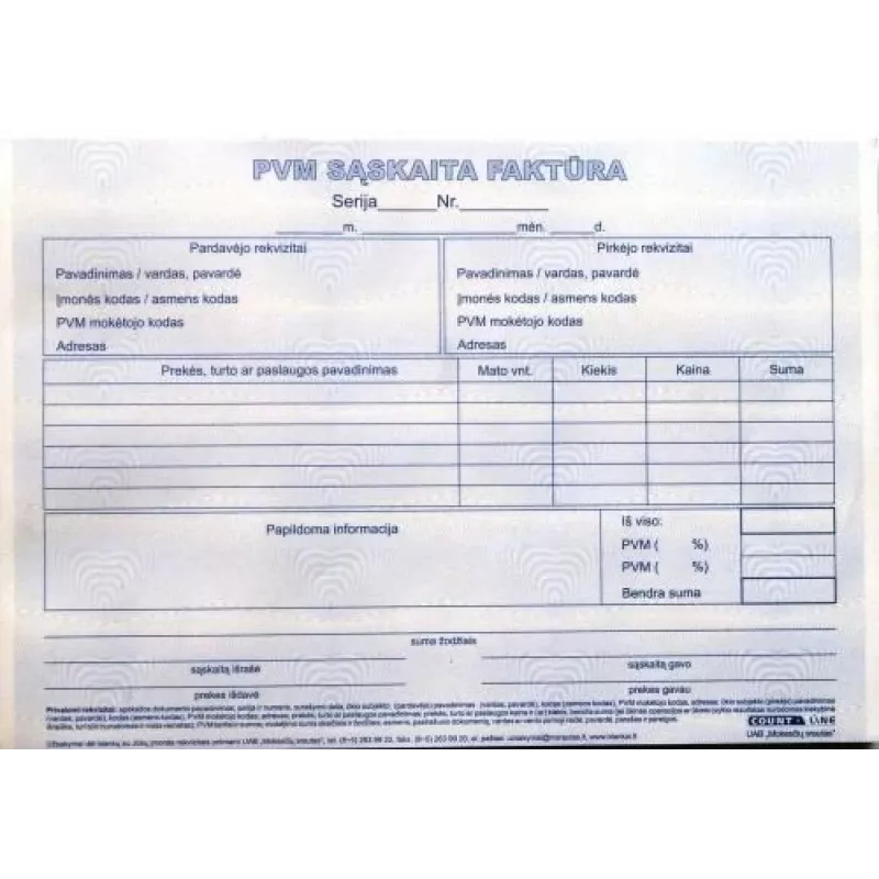 Fatura com IVA 1+1 SC, A5, 2 × 50 fl.