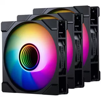 Ventoinha de caixa 120mm PHANTEKS M25 Gen2 PWM D-RGB, preto, 3-Pin