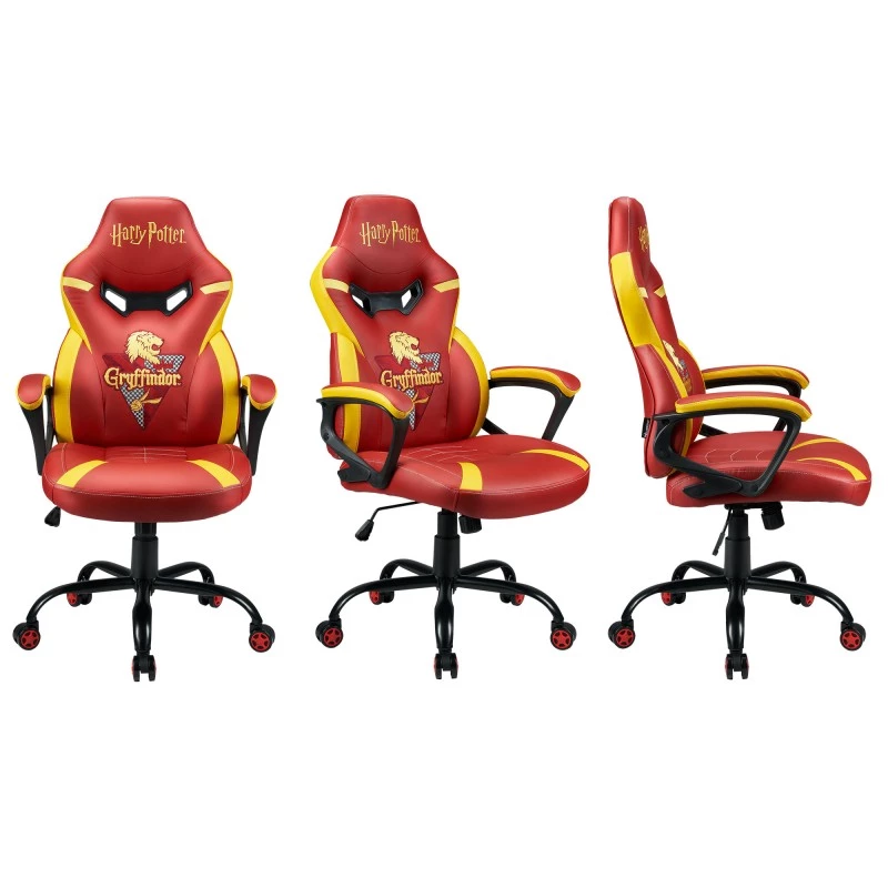 Cadeira gaming para PC Subsonic Junior Griffindor assento acolchoado laranja vermelho