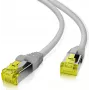 Cabo de rede helos Ultra Flex S/FTP Cat 6a TPE cinzento 0,5 m