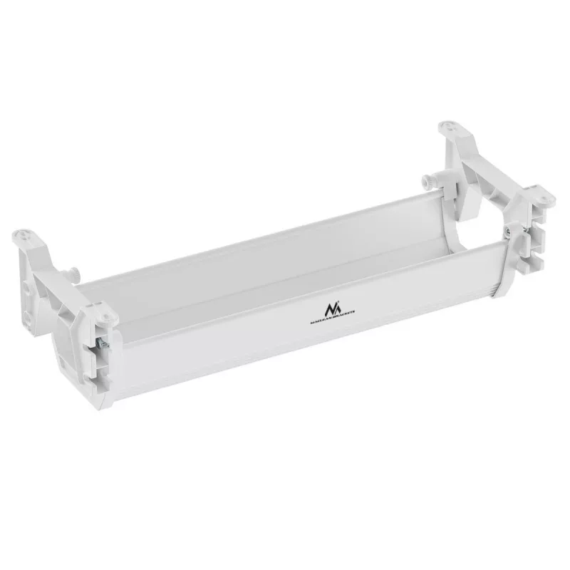 Organizador de cabos/tomadas sob a secretária Maclean, carga máx. 5 kg, branco, MC-106 W