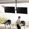 Suporte de teto MACLEAN MC-111 B para dois televisores, carga máx. 2×40 kg, VESA máx. 600×400