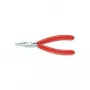 Alicate de eletrónica Knipex comprimento total 115 mm mandíbulas largas planas forma 1 cobertura de cabeça esférica