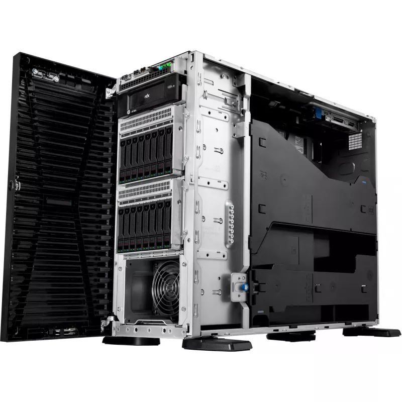 Servidor HPE ProLiant ML110 Gen11 4510 12-Core 1P 64GB-R MR408i-O 8SFF 2x480GB SSD 2x1000W RPS EU