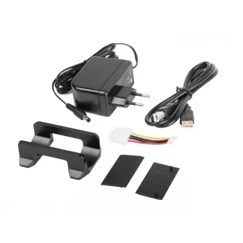 NATEC NKZ-0448 RHINO caixa externa USB 3.0 para discos SATA de 3,5 polegadas preta em alumínio