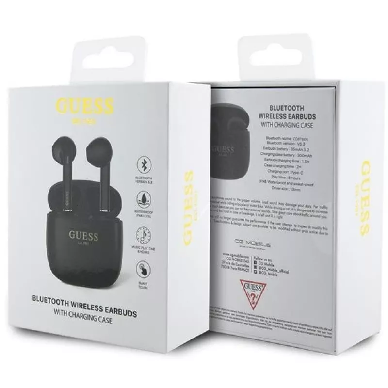 Auscultadores Bluetooth TWS GUTWST26PSK preto