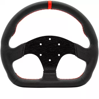 Volante Simagic P-325D 325 mm, aro em pele, para sistemas Direct-Drive, sem cubo