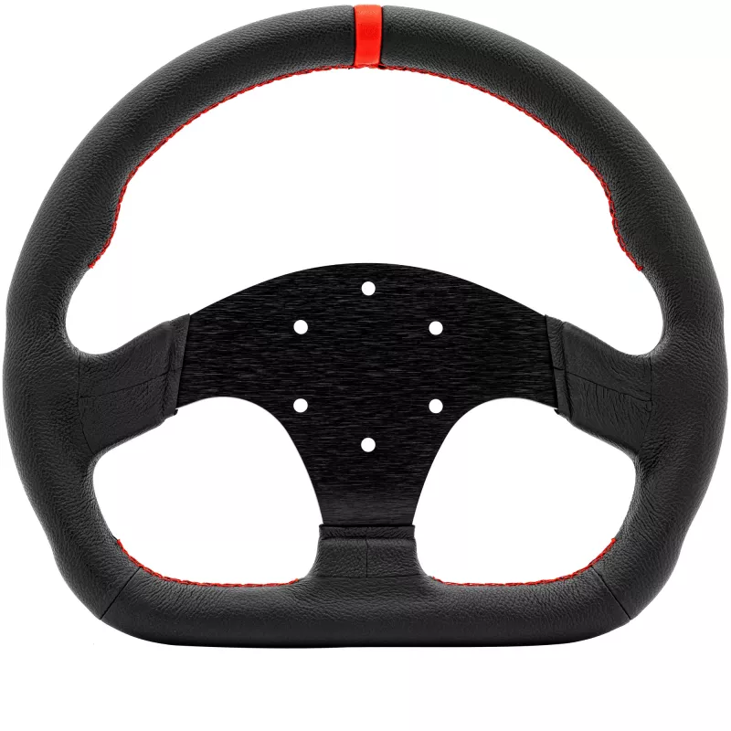 Volante Simagic P-325D 325 mm, aro em pele, para sistemas Direct-Drive, sem cubo