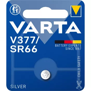 Pilha VARTA Electronics V 377 prateada, 27 mAh, 2,6 V (00377 101 401)